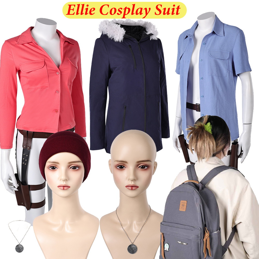 Women Bags Europe - Ellie Cosplay Necklace Hat Coat Shirt