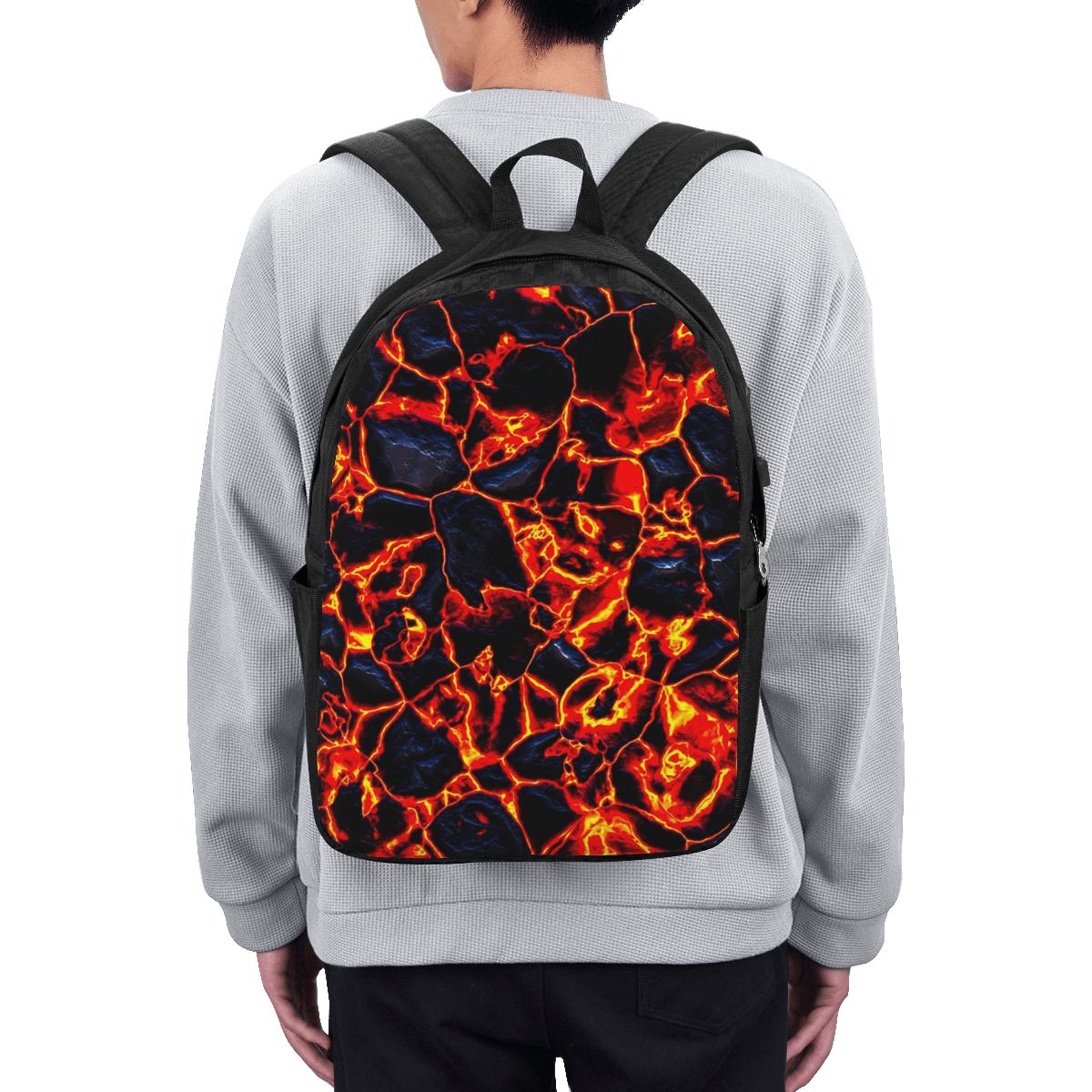 Women'S Bag - Magma Volcano Lava Fire Backpack Travel