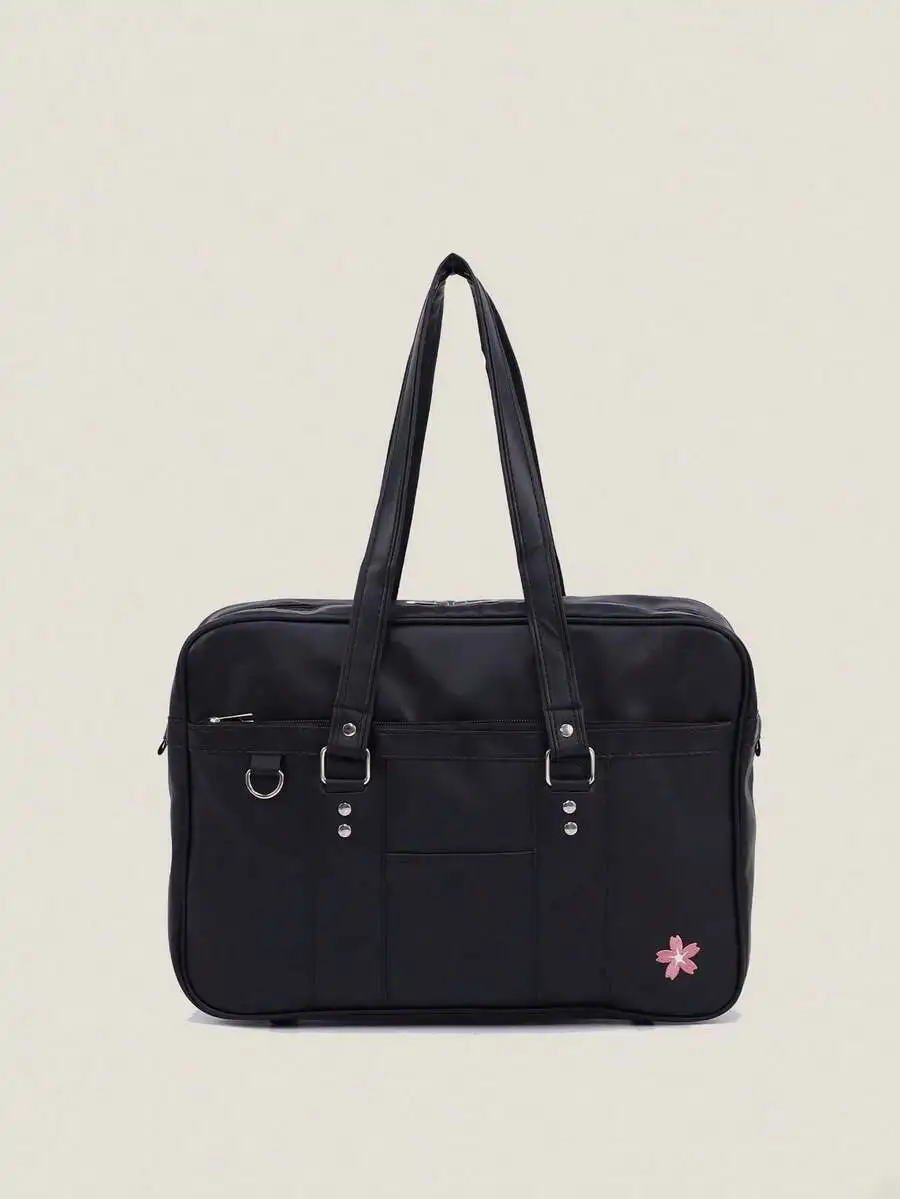 Women'S Japanese Bags - Japanese Style PU Satchel Bag Large