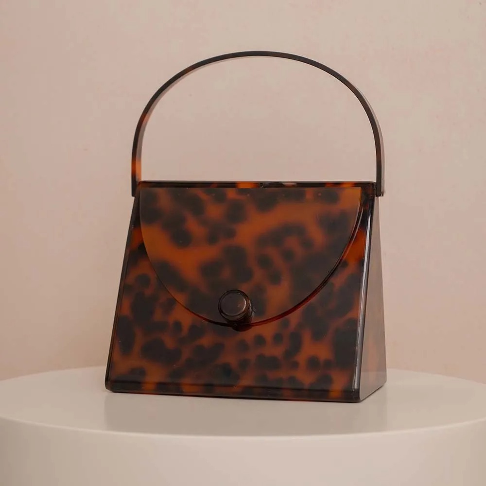 New Arrival Glossy Retro Leopa - Tortoiseshell Bag Acrylic avaliação e preço