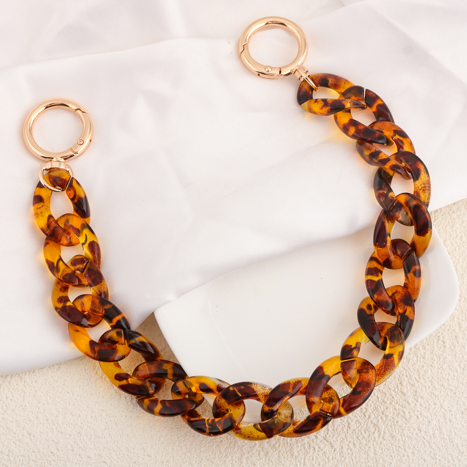 Premium Acrylic Bag Chain Ambe - Tortoiseshell Bag Acrylic avaliação e preço