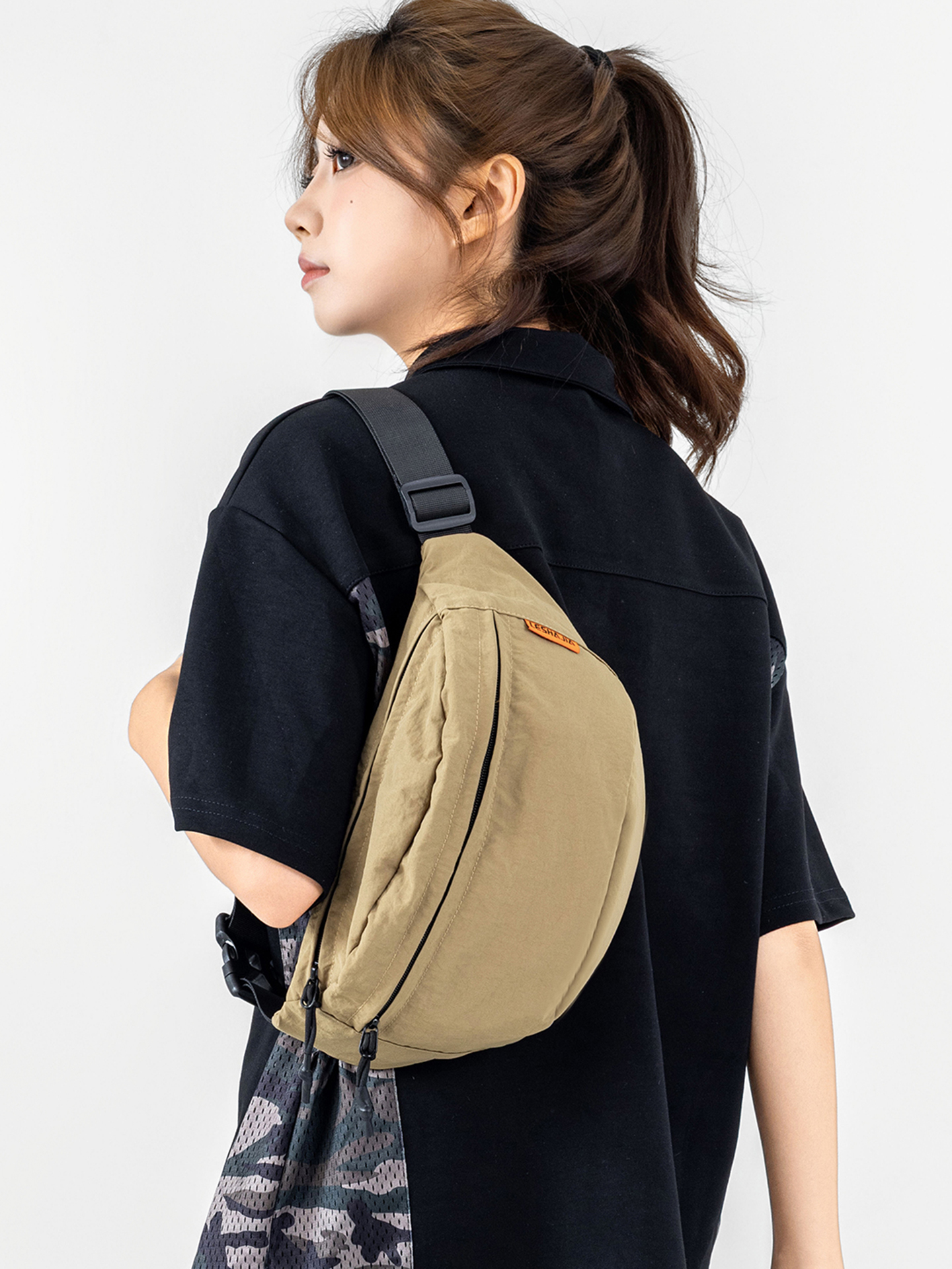 Sporty Nylon Crossbody Bag for - Women'S Japanese Bags avaliação e preço