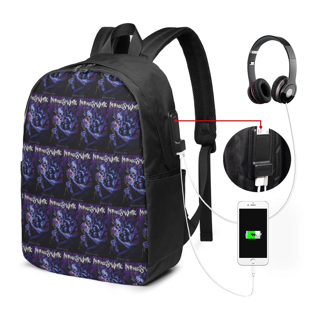 Motionless In White Backpack T - Women'S Bag avaliação e preço