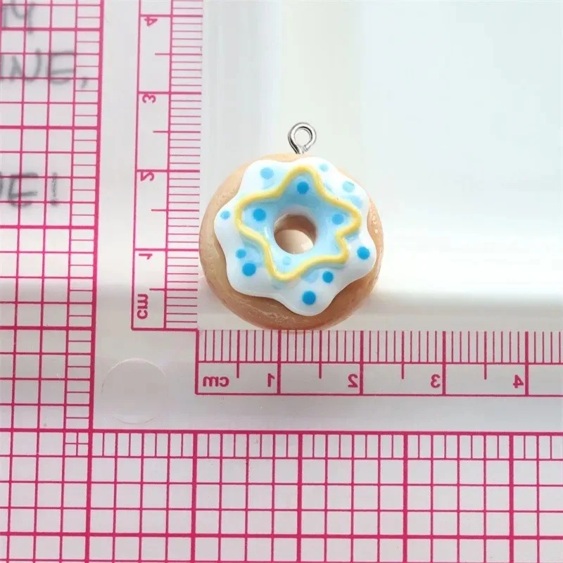 10Pcs Resin Donut Charms Color - Women Bags Mini avaliação e preço