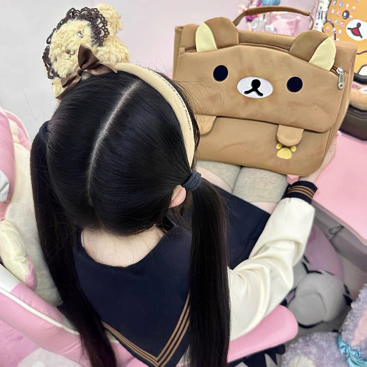 Cartoon Bear Backpack Japanese - Women'S Japanese Bags avaliação e preço