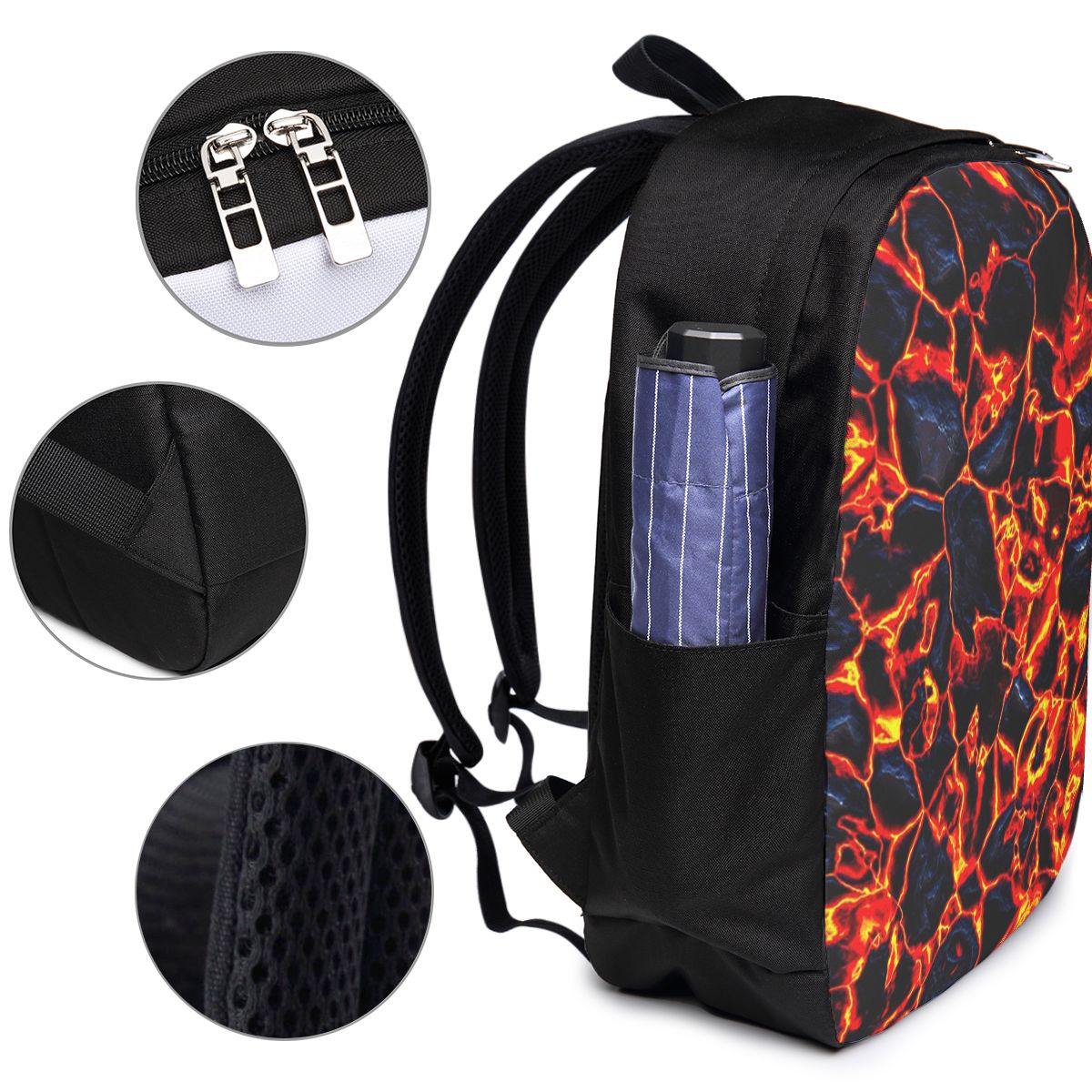 Magma Volcano Lava Fire Backpa - Women'S Bag avaliação e preço