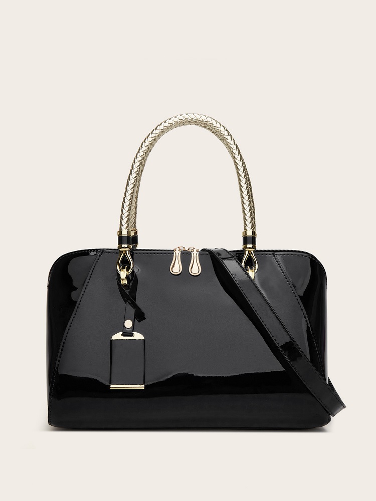 2025 New Patent Leather Boston - Women Bags Europe avaliação e preço