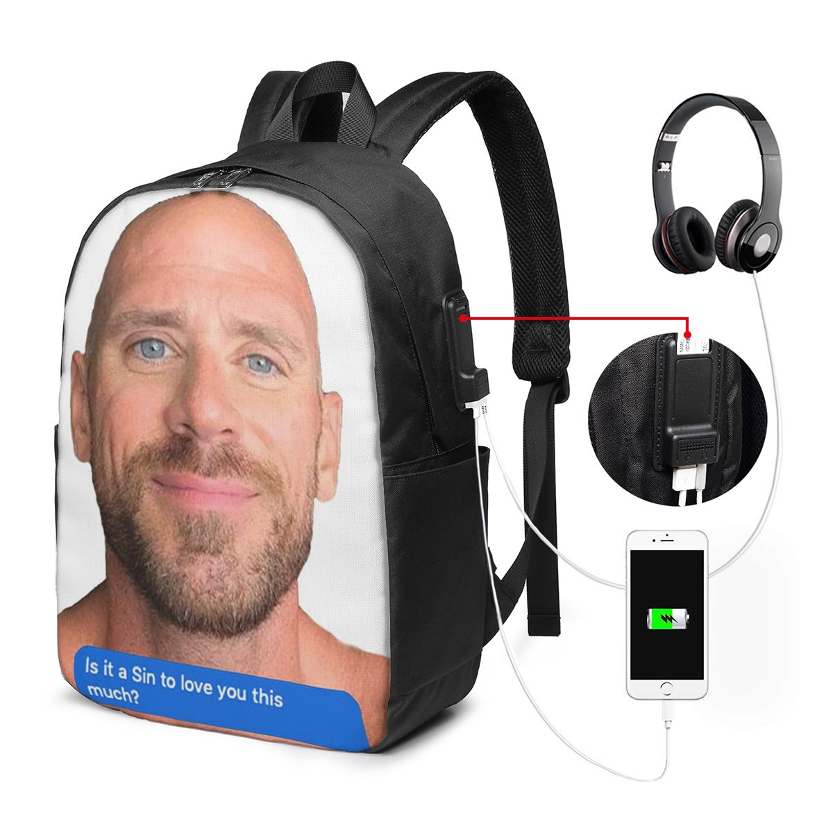 Johnny Sins Flirty Text Bubble - Women'S Bag avaliação e preço