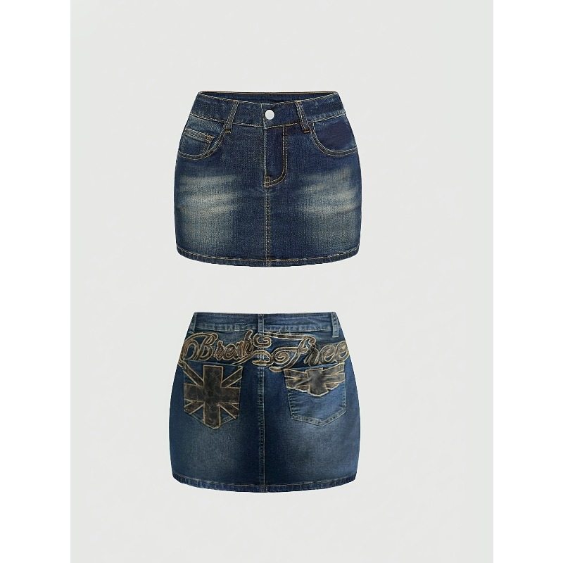 Summer Denim Retro Short Skirt - Women Bags Mini avaliação e preço