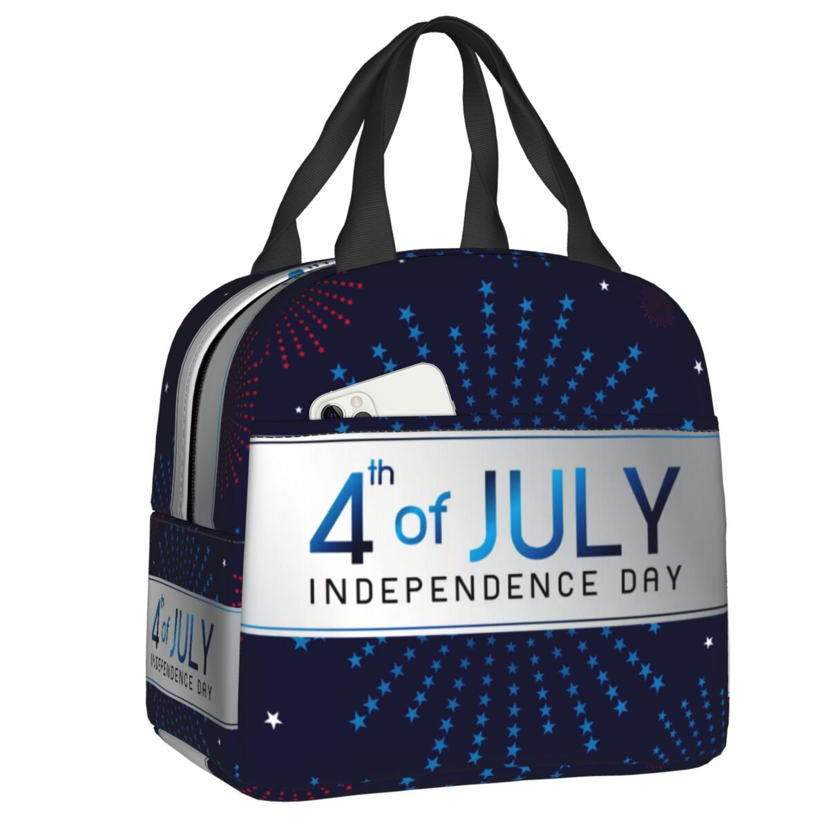 Custom American Flag Happy Fou - Women Bags Usa avaliação e preço