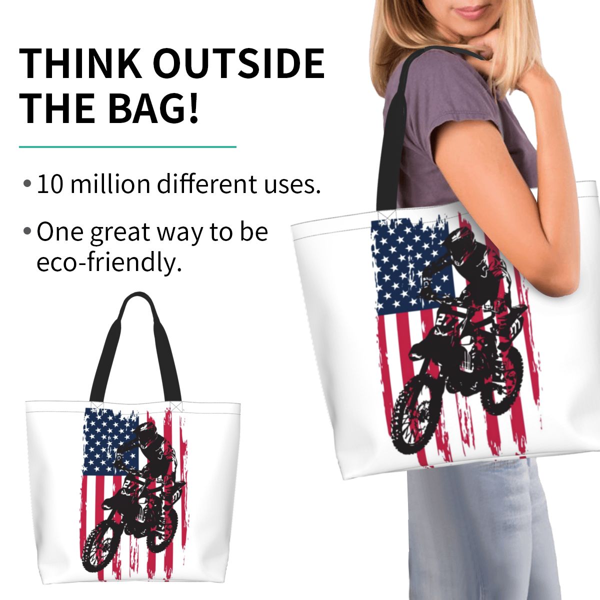 Dirt Bike Motocross USA Americ - Women Bags Usa avaliação e preço