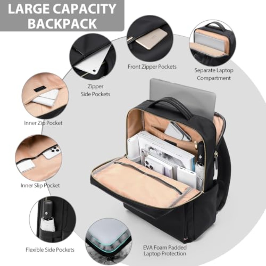 Laptop Backpack for Women, Wor - Womens Backpack avaliação e preço