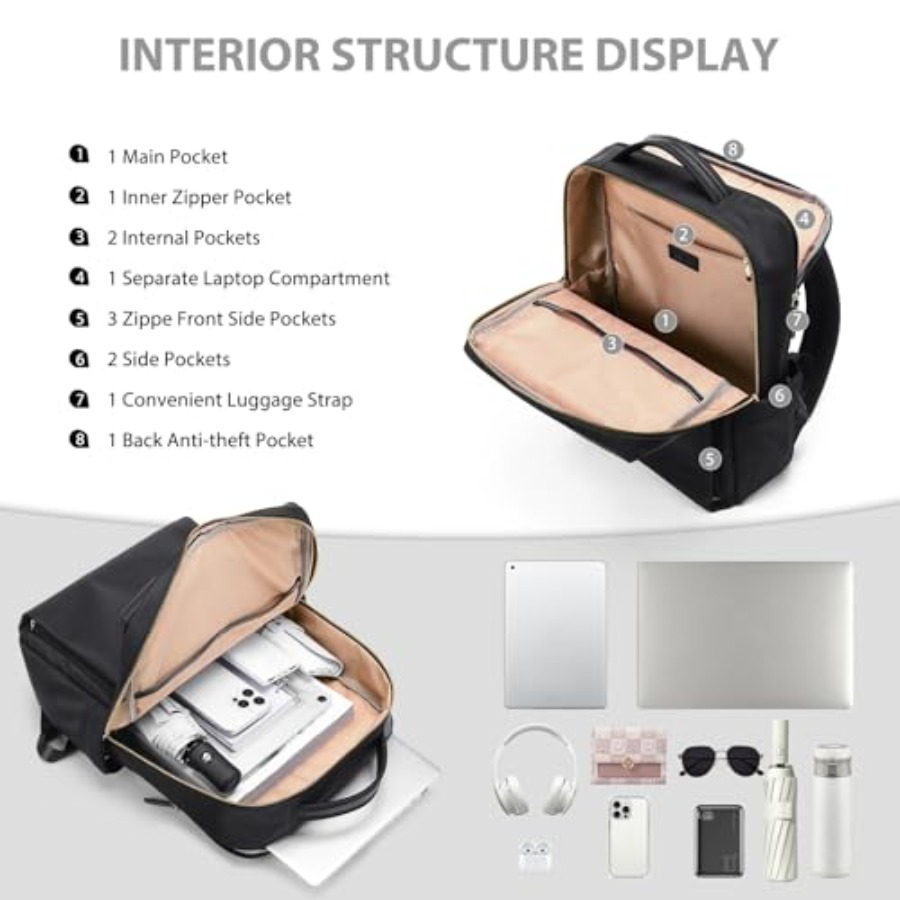 Laptop Backpack for Women, Wor - Womens Backpack avaliação e preço