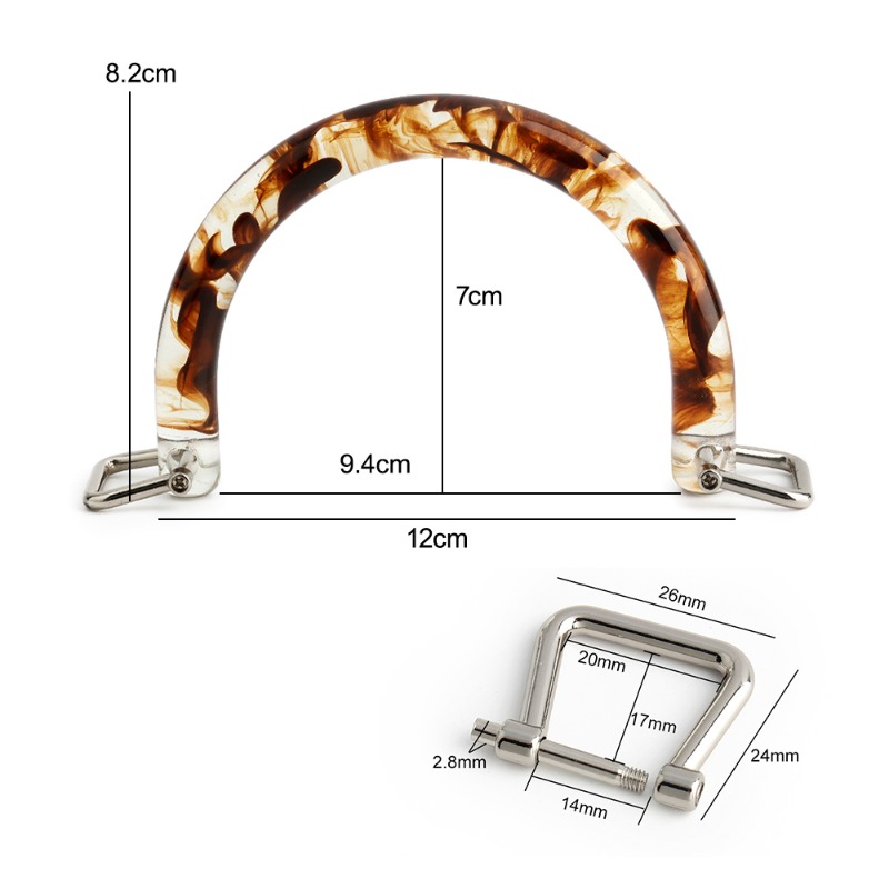 1/2/4PCS Tortoiseshell Acrylic - Tortoiseshell Bag Acrylic avaliação e preço