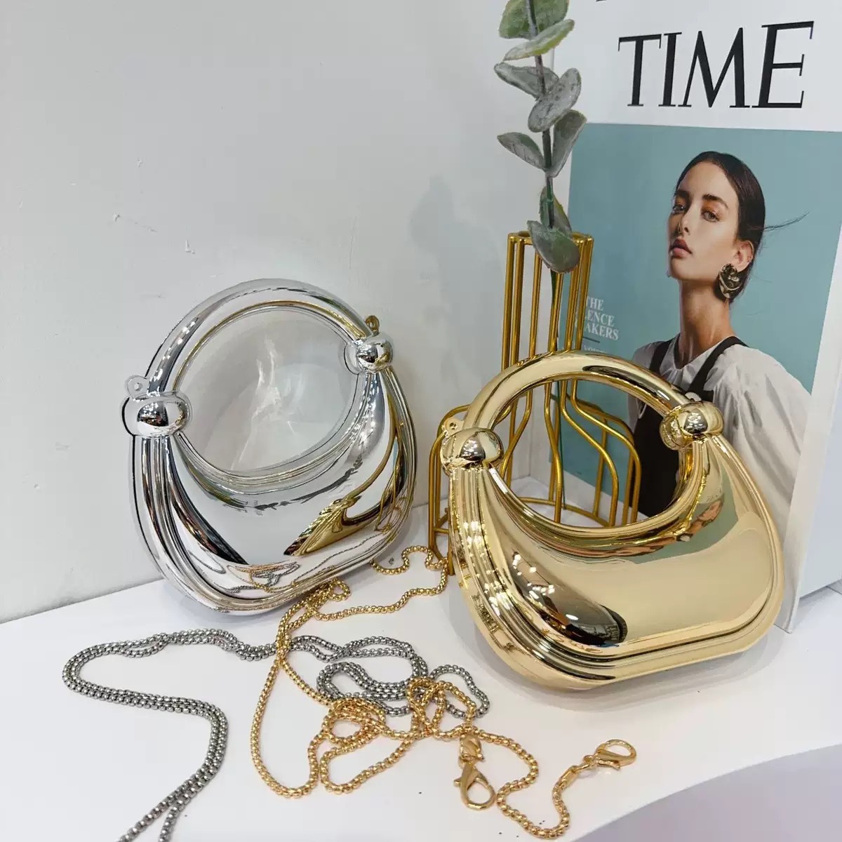 Mini Golden Evening Bag Purses - Women Bags Mini avaliação e preço