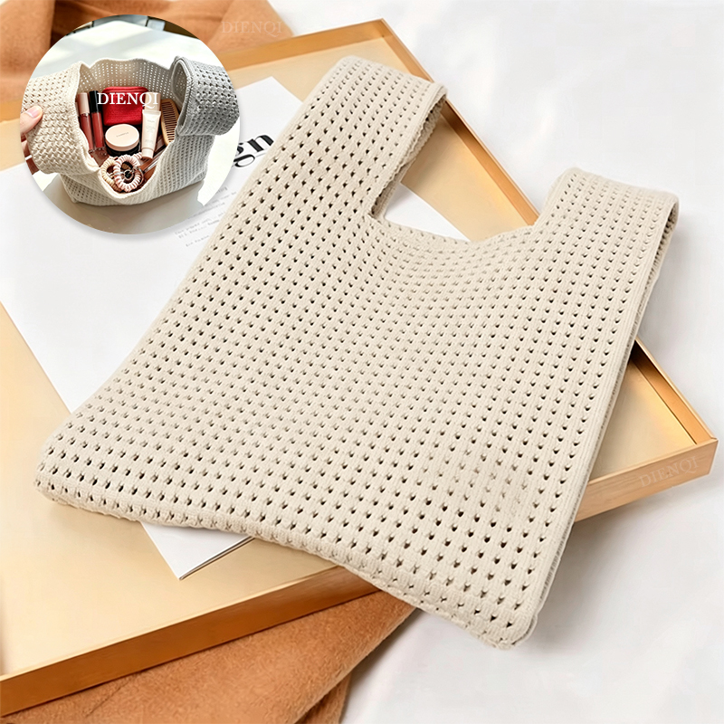 Women Beach Bag Hollow Knit Kn - Women Bags Mini avaliação e preço