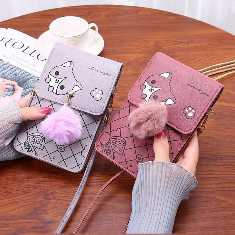 Cute Cartoon Pattern Touch-Scr - Women Bags Mini avaliação e preço