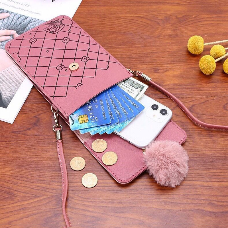 Cute Cartoon Pattern Touch-Scr - Women Bags Mini avaliação e preço