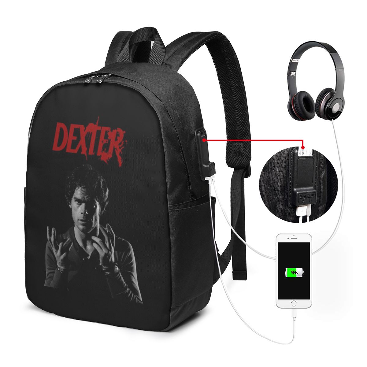 Movie Dexter Morgan Backpack T - Women'S Bag avaliação e preço