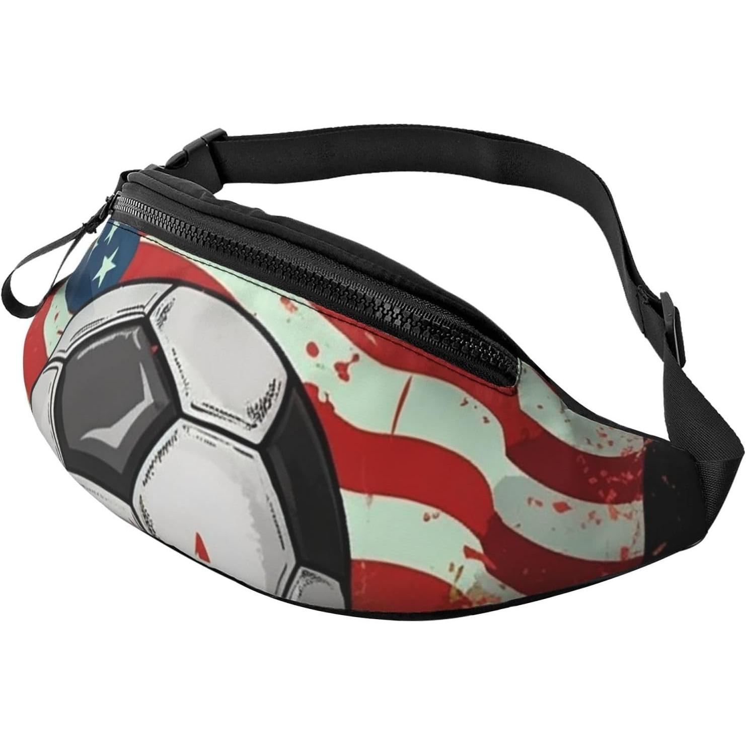 Soccer USA American Flag Fanny - Women Bags Usa avaliação e preço