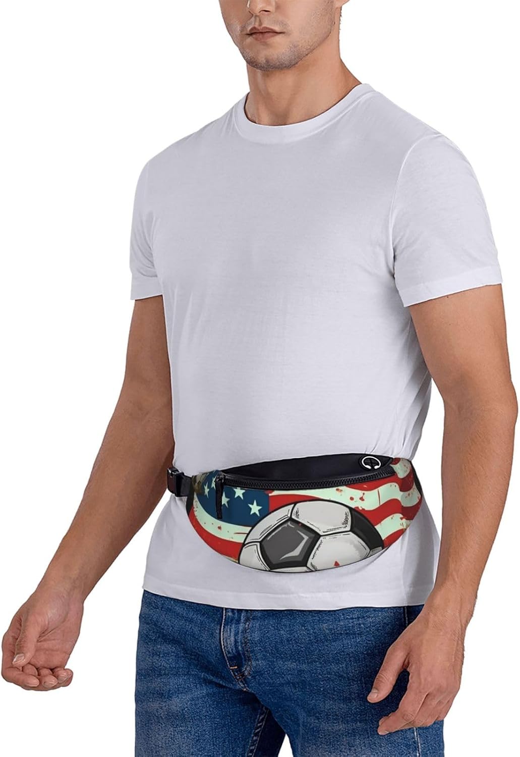 Soccer USA American Flag Fanny - Women Bags Usa avaliação e preço