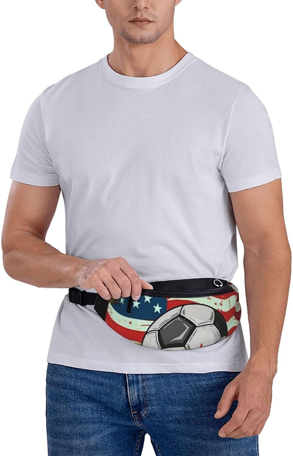 Soccer USA American Flag Fanny - Women Bags Usa avaliação e preço