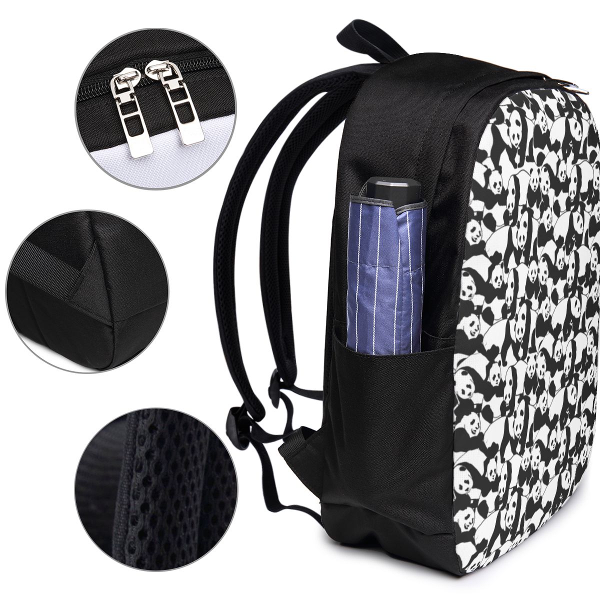 Panda Pattern Backpack Travel  - Womens Backpack avaliação e preço